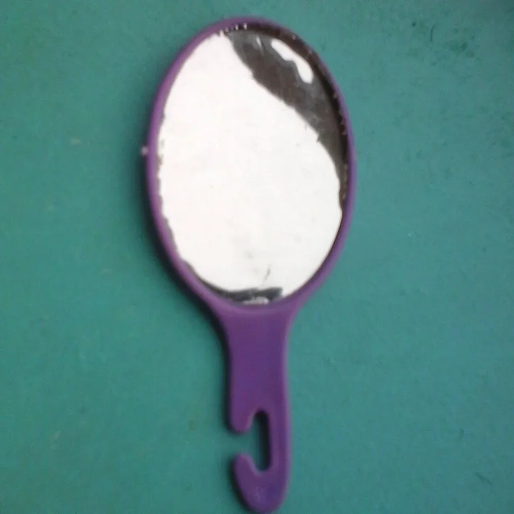 Barbie doll purple bath accessories mirror brush blow dryer 80s